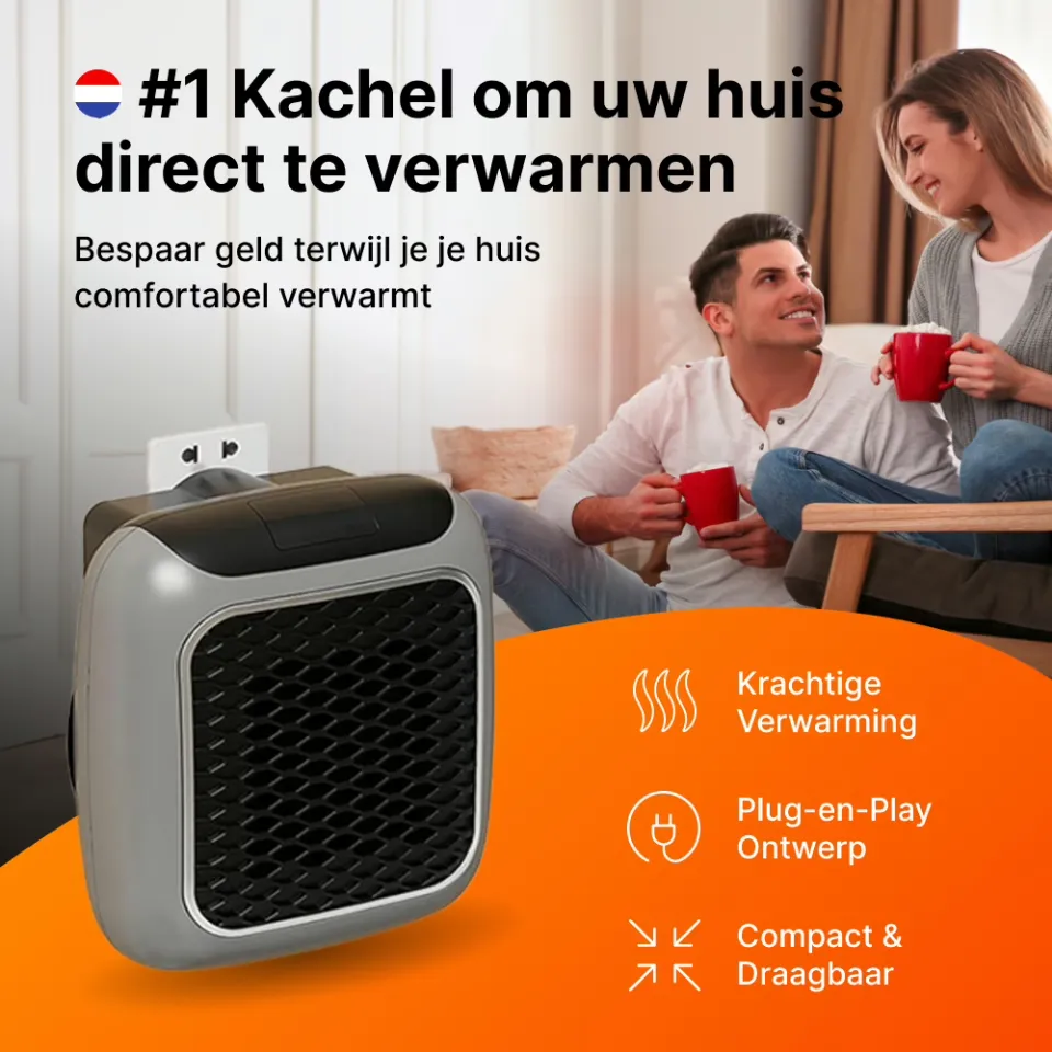 VelaWarm compacte keramische kachel